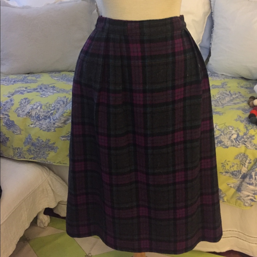 Pendleton wool tartan skirt Size 6